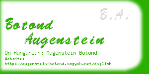 botond augenstein business card